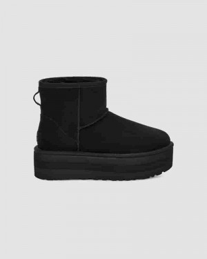 UGG Classic Mini Platform Støvler Børn Sort | DKN8709W