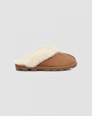 UGG Coquette Slipper Tøfler Dame Brune | DKL8614I