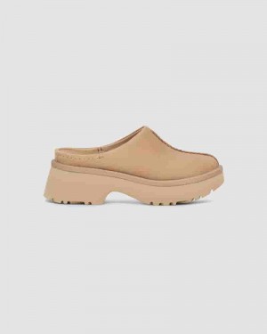 UGG New Heights Clog Sneakers Dame Brune | DKT8628C