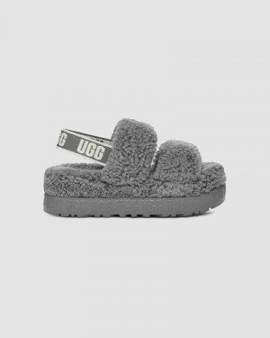 UGG Oh Fluffita Tøfler Dame Sølv | DKV8603R