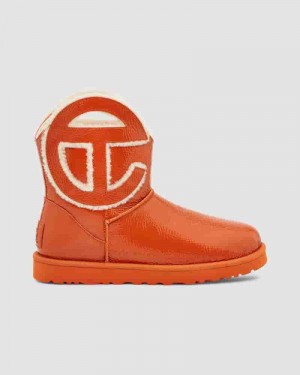 UGG X Telfar Logo Mini Crinkle Støvler Herre Orange | DKU8639Z