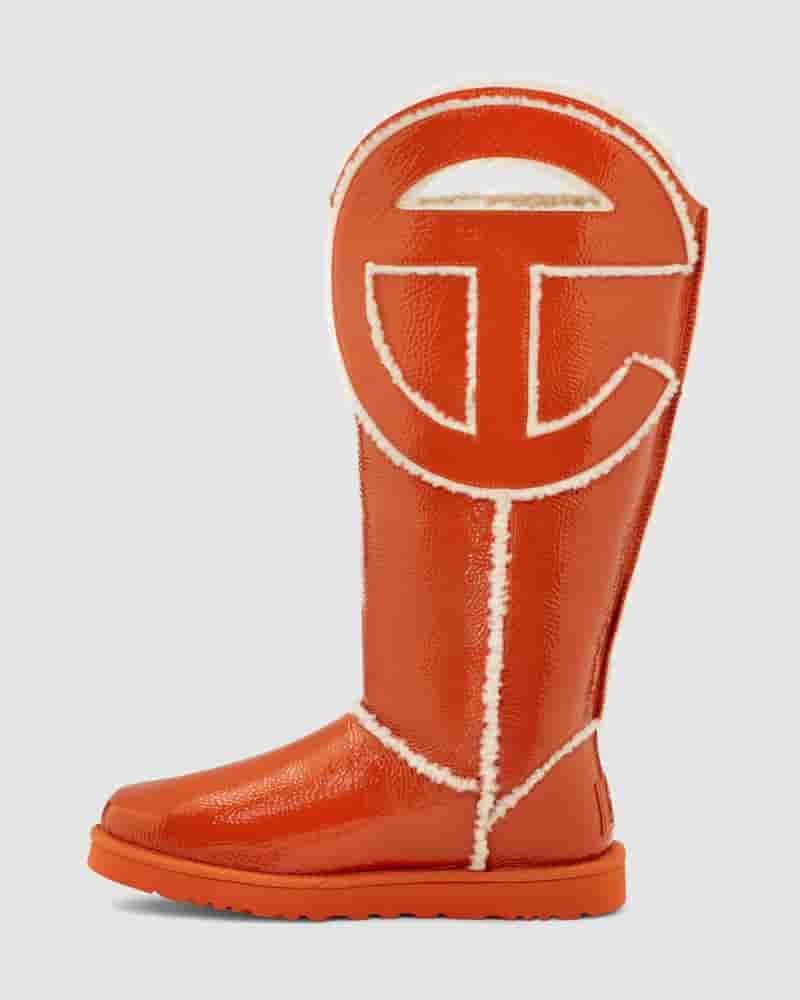 UGG All Gender X TELFAR Logo Tall Støvler Herre Orange | DKO8641K