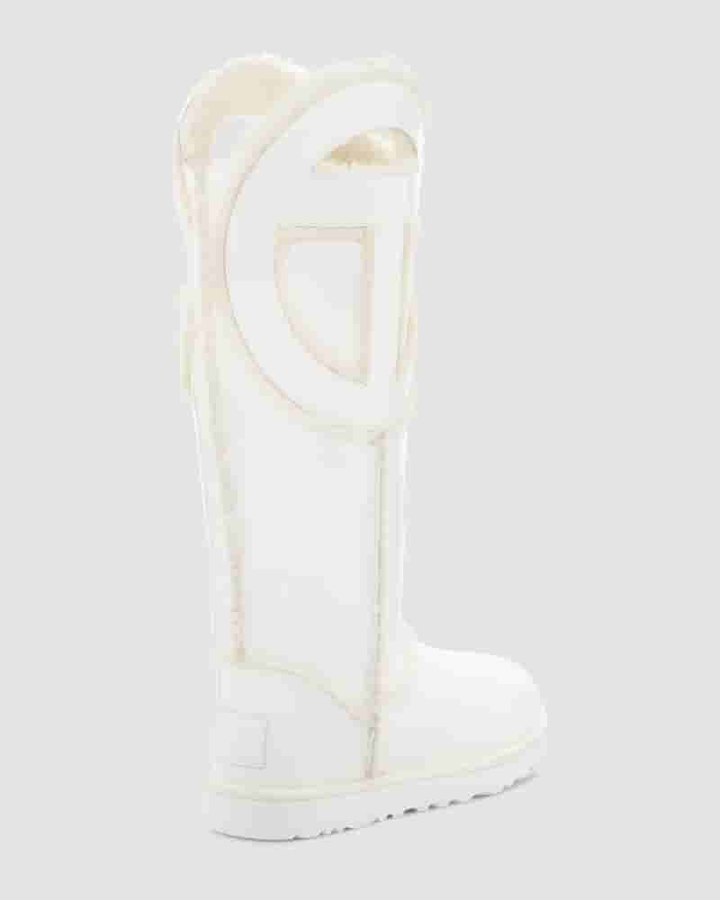 UGG All Gender X TELFAR Logo Tall Støvler Herre Hvide | DKP8642J