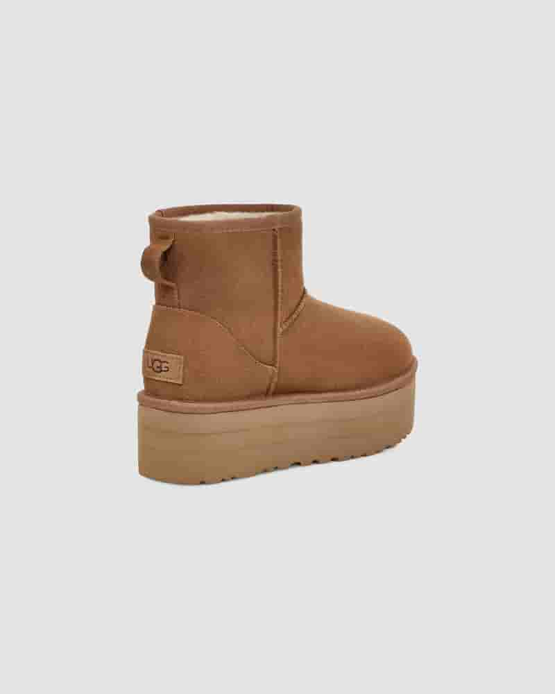 UGG Classic Mini Platform Støvler Børn Kaffe | DKM8710Q