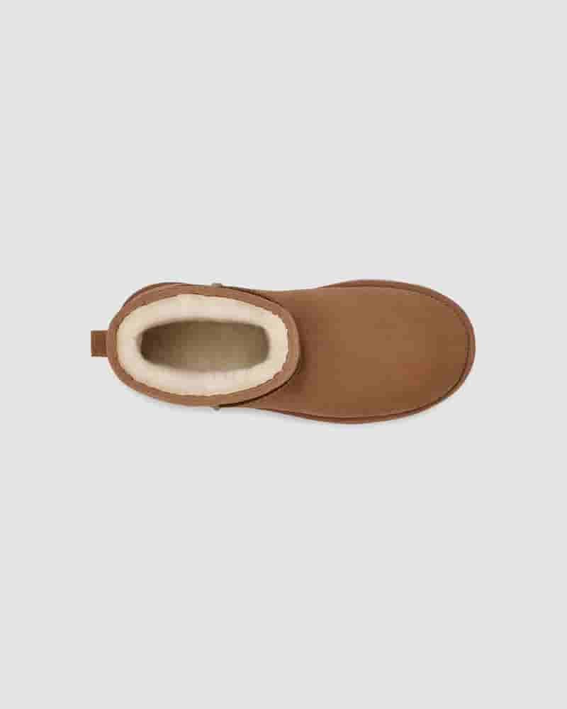 UGG Classic Mini Platform Støvler Børn Kaffe | DKM8710Q