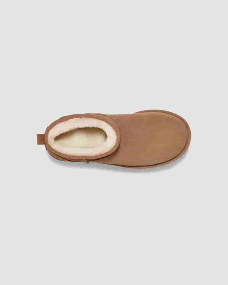 UGG Classic Ultra Mini Platform Støvler Børn Kaffe | DKV8714R