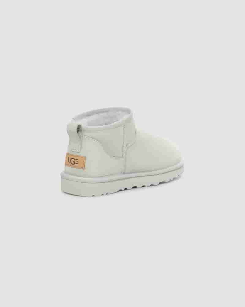 UGG Classic Ultra Mini Støvler Børn Hvide | DKC8706T