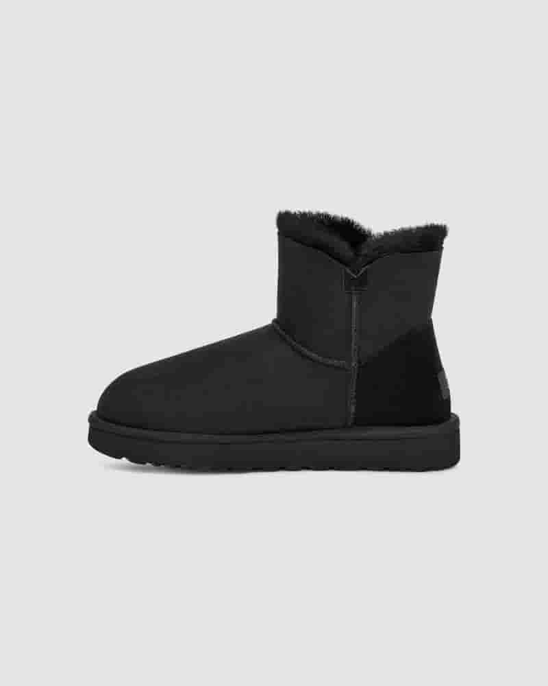 UGG Mini Bailey Button II Støvler Dame Sort | DKT8524C