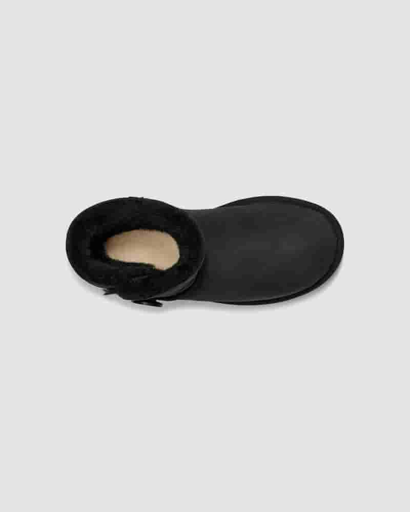 UGG Mini Bailey Button II Støvler Dame Sort | DKT8524C