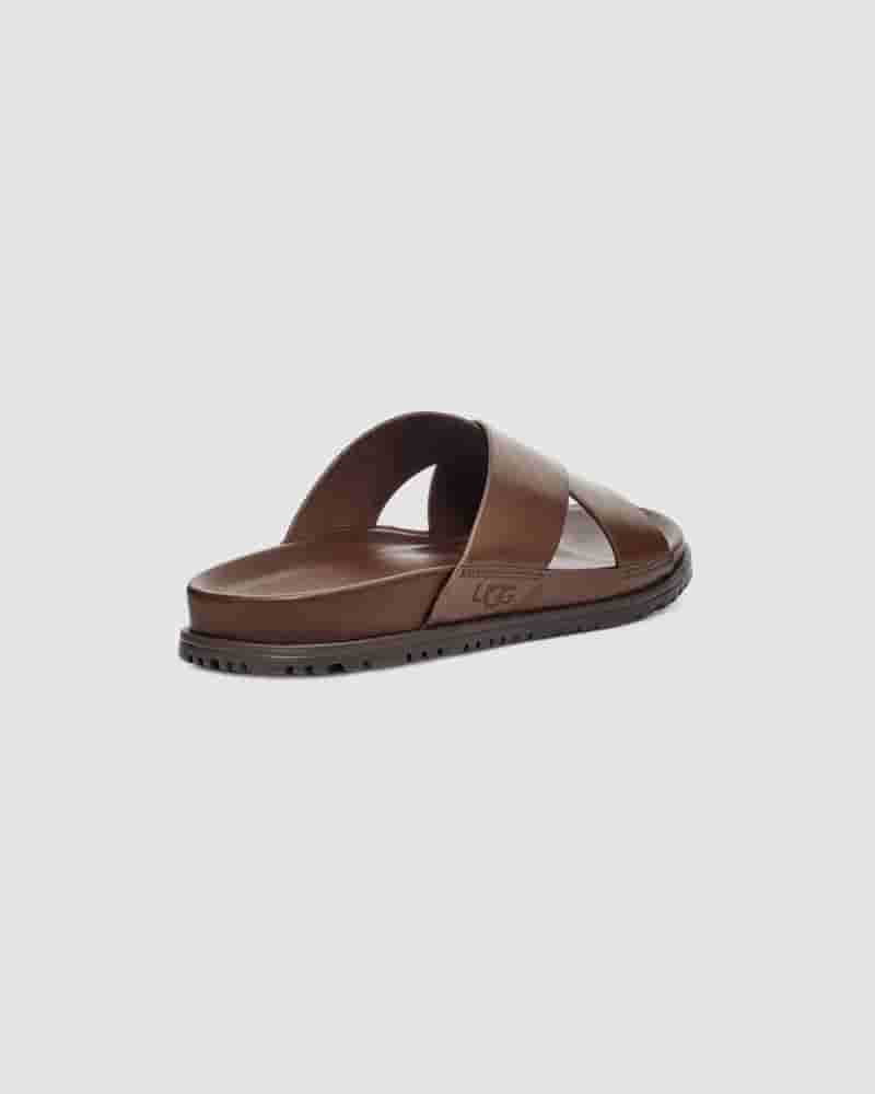 UGG Wainscott Slide Sandaler Herre Kaffe | DKV8655R