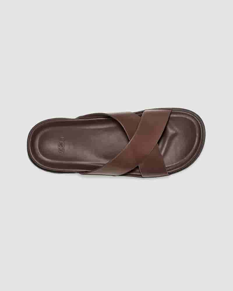 UGG Wainscott Slide Sandaler Herre Kaffe | DKV8655R