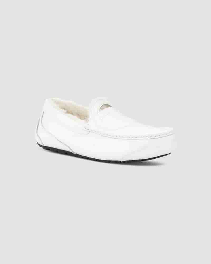 UGG X Telfar Loafer Crinkle Tøfler Dame Hvide | DKT8576C