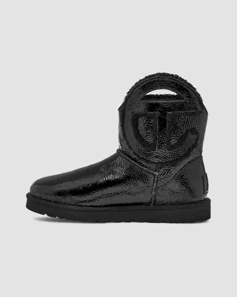 UGG X Telfar Logo Mini Crinkle Støvler Herre Sort | DKT8637C