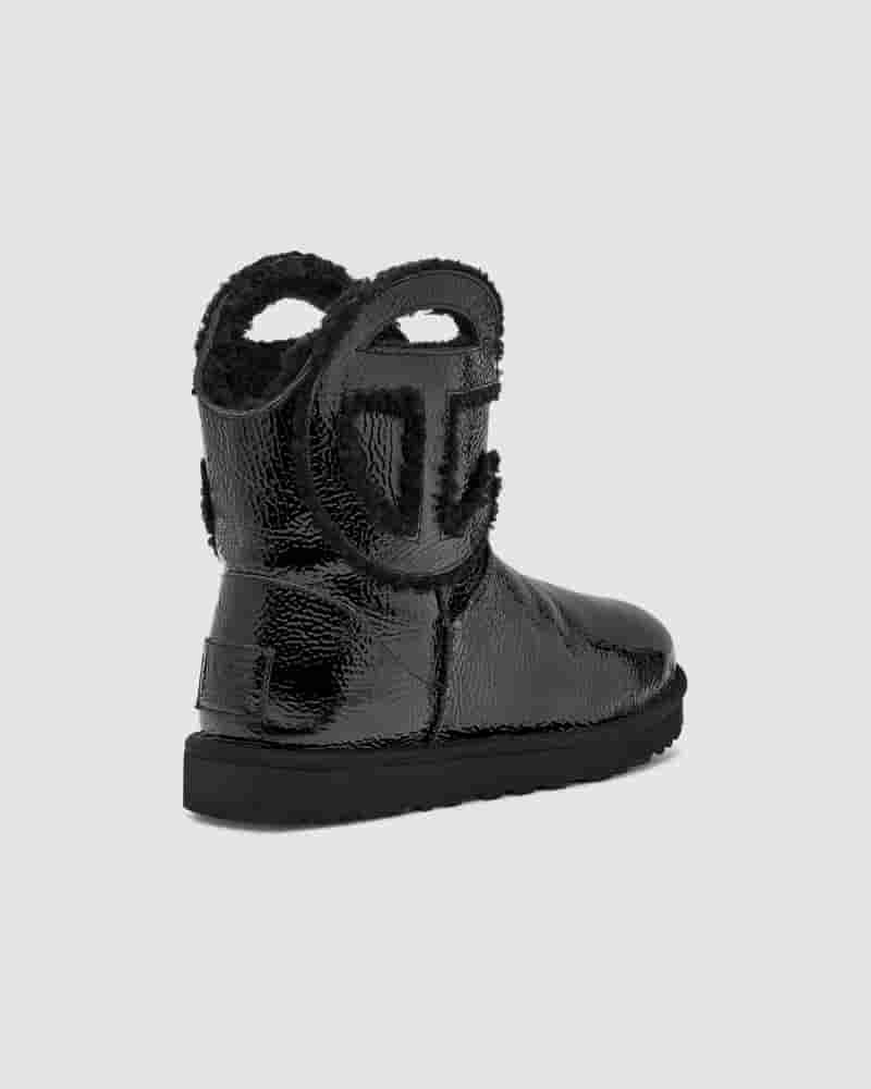 UGG X Telfar Logo Mini Crinkle Støvler Herre Sort | DKT8637C