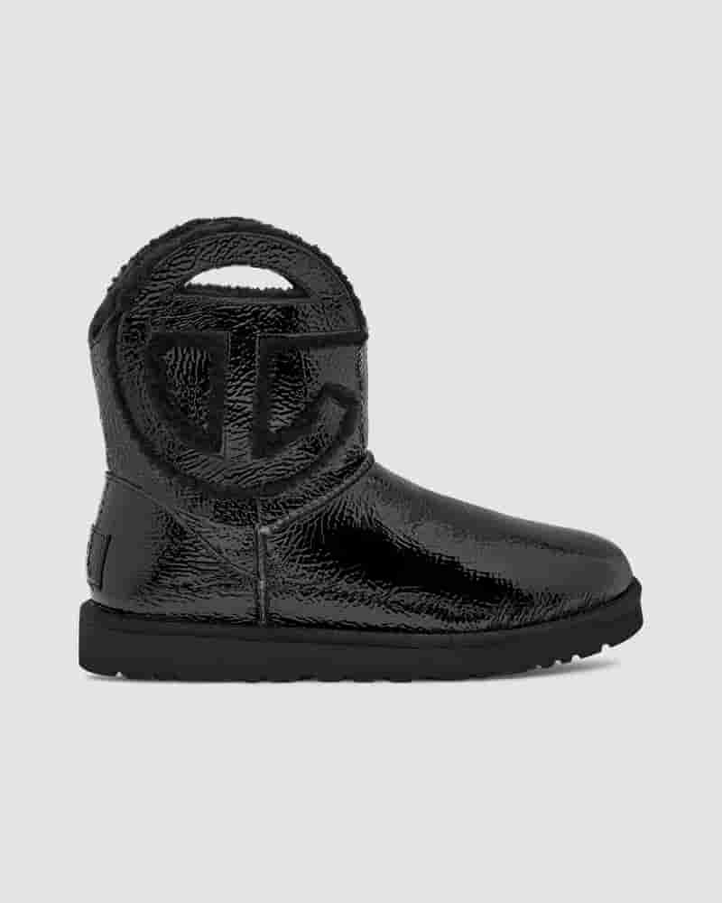 UGG X Telfar Logo Mini Crinkle Støvler Herre Sort | DKT8637C