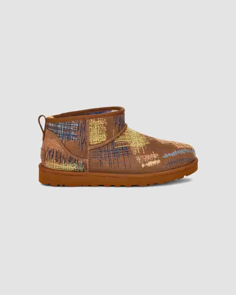 UGG X The Elder Statesman Classic Ultra Mini Støvler Herre Brune | DKS8644G