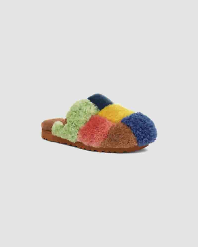 UGG X The Elder Statesman Patchwork Slide Sandaler Herre Flerfarvede | DKM8659Q